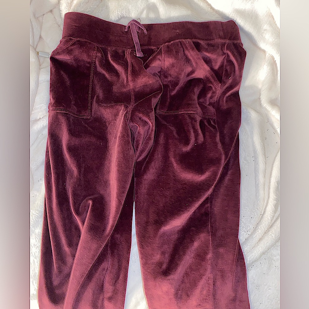 cozy jogger | maroon | pocket sweatpants | size 14-16